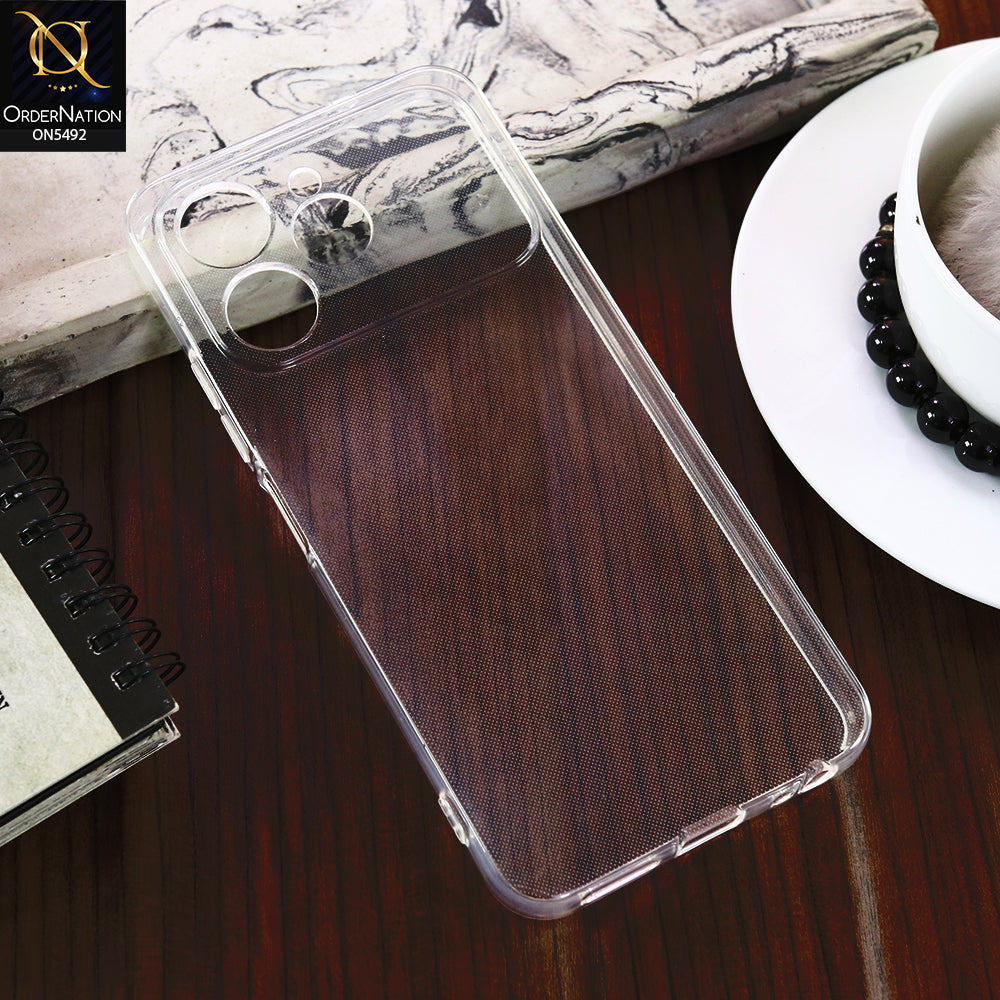 Tecno Spark 40 -Transparent- Soft 4D Design Shockproof Silicone Clear Case