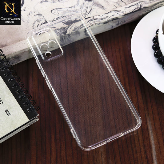 Vivo V21s -Transparent- Soft 4D Design Shockproof Silicone Clear Case