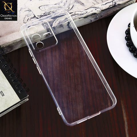 Vivo S12 -Transparent- Soft 4D Design Shockproof Silicone Clear Case
