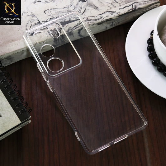 Vivo Y200 5G Pro -Transparent- Soft 4D Design Shockproof Silicone Clear Case