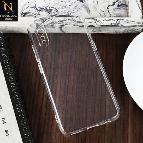 Vivo S1 -Transparent- Soft 4D Design Shockproof Silicone Clear Case