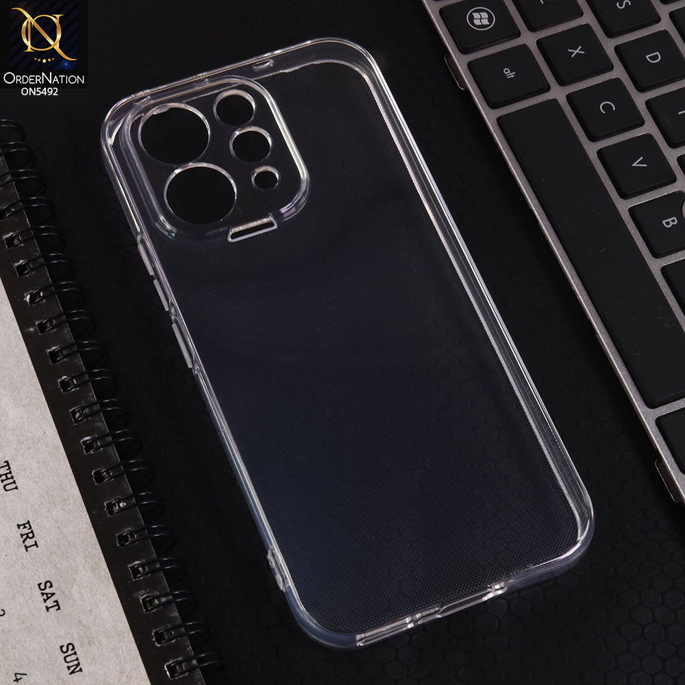 Vivo V70 Cover - Transparent - Soft 4D Design Shockproof Silicone Clear Case