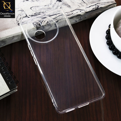 Vivo V30e -Transparent- Soft 4D Design Shockproof Silicone Clear Case