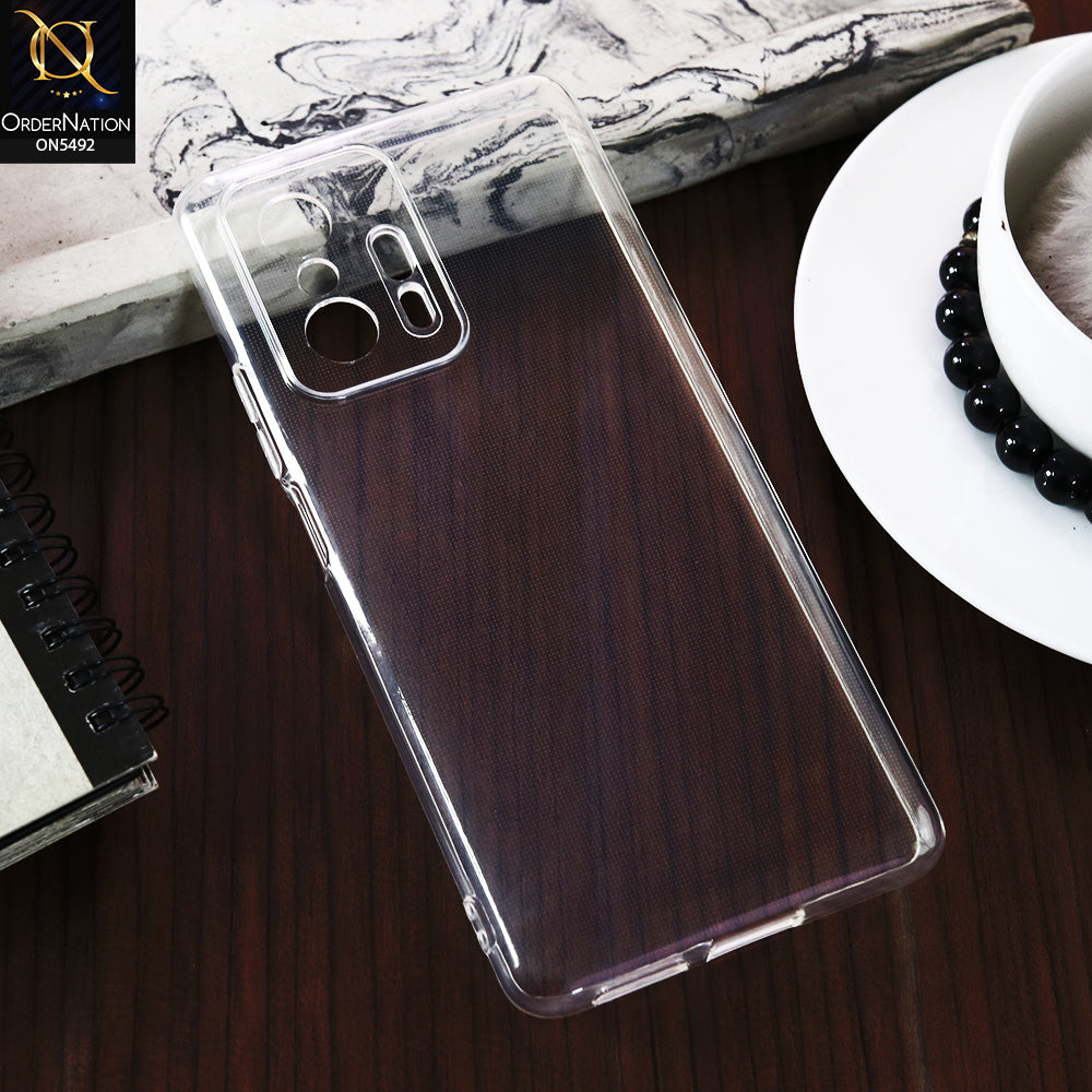 Xiaomi 11T -Transparent- Soft 4D Design Shockproof Silicone Clear Case