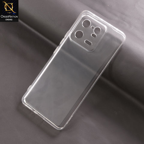 Xiaomi 13 Pro Cover - Transparent - Soft 4D Design Shockproof Silicone Clear Case