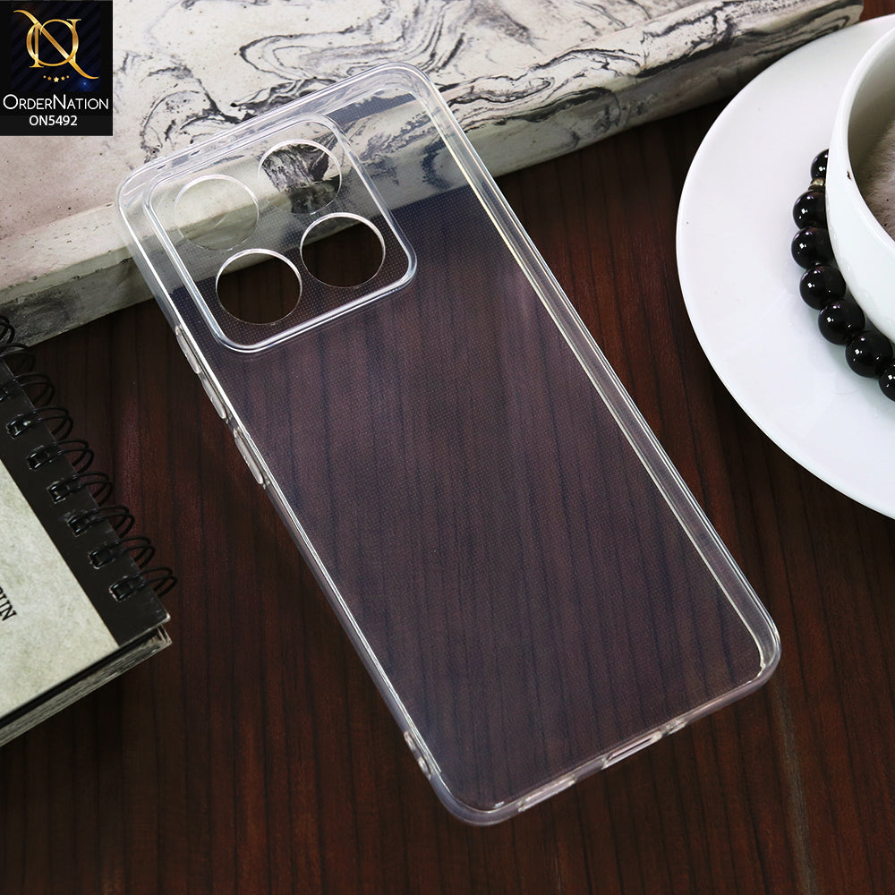 Xiaomi 14T -Transparent- Soft 4D Design Shockproof Silicone Clear Case