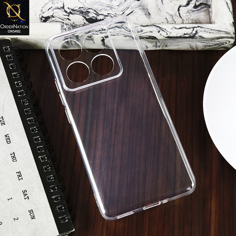 Xiaomi 14T pro -Transparent- Soft 4D Design Shockproof Silicone Clear Case