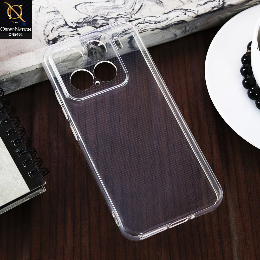 Xiaomi 15 -Transparent- Soft 4D Design Shockproof Silicone Clear Case