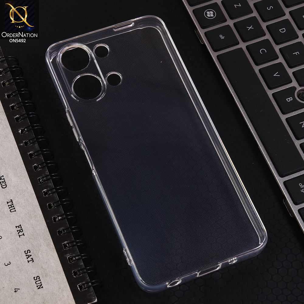 Vivo Y11D 4G Cover - Transparent - Soft 4D Design Shockproof Silicone Clear Case