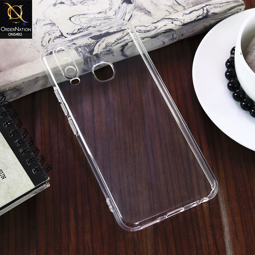 Vivo Y17 -Transparent- Soft 4D Design Shockproof Silicone Clear Case