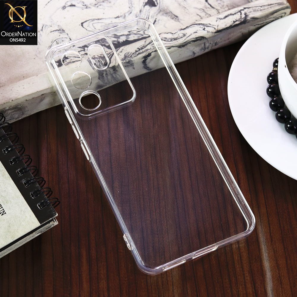 Vivo Y200 4G -Transparent- Soft 4D Design Shockproof Silicone Clear Case