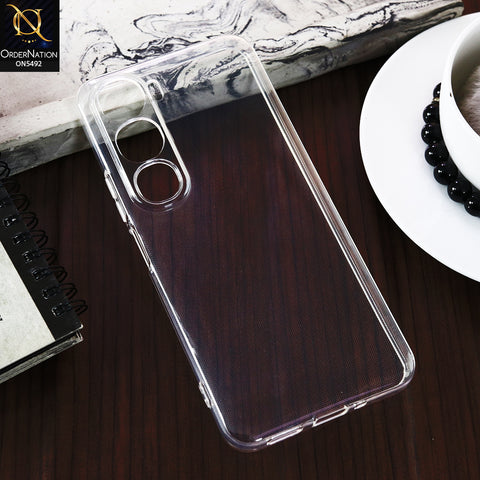 Vivo Y21d -Transparent- Soft 4D Design Shockproof Silicone Clear Case