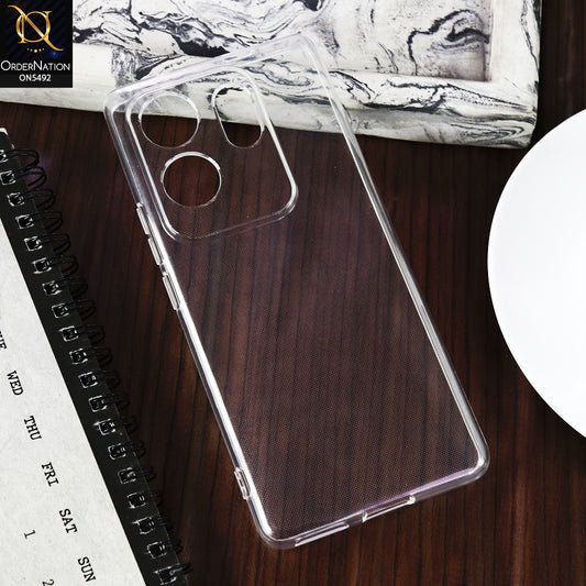 Infinix Zero 30 4G -Transparent- Soft 4D Design Shockproof Silicone Clear Case