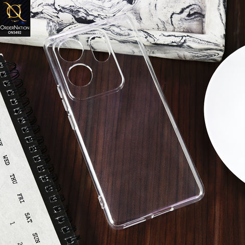 Infinix Zero 30 4G -Transparent- Soft 4D Design Shockproof Silicone Clear Case