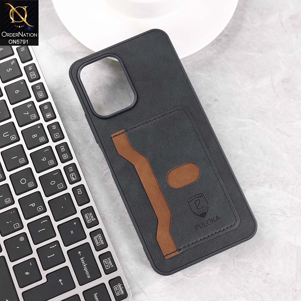 Infinix Smart 10 Cover - Blue - New Premium Soft Tpu Leather Textured Case With Card Holder