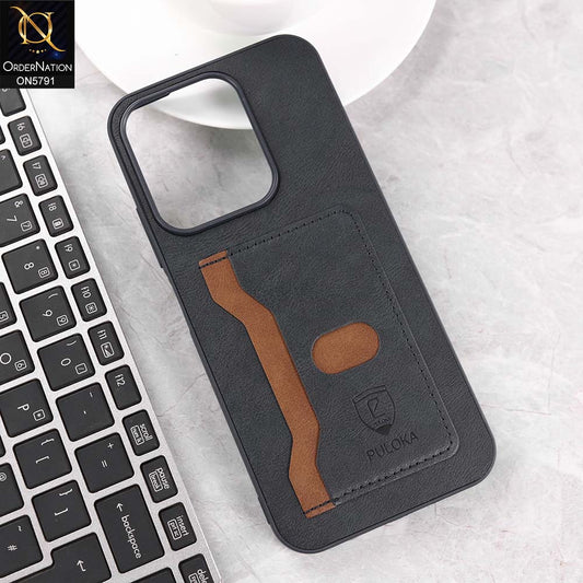 Xiaomi Poco C85 4G Cover - Blue - New Premium Soft Tpu Leather Textured Case With Card Holder