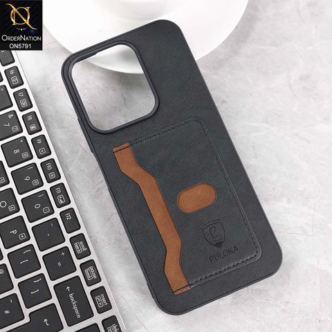 Xiaomi Poco C85 4G Cover - Blue - New Premium Soft Tpu Leather Textured Case With Card Holder