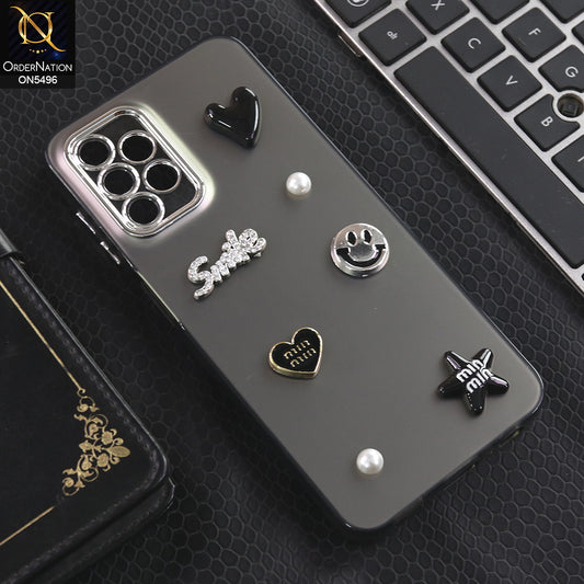 Samsung Galaxy A13 5G - Black -  3D Smile Cartoon Matte Shinny Case With Camera Protection Soft Border Case