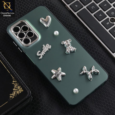 Samsung Galaxy A13 5G - Green -  3D Smile Cartoon Matte Shinny Case With Camera Protection Soft Border Case
