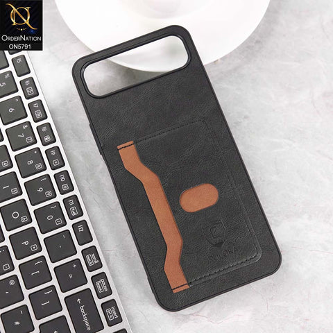 Infinix Smart 10 Plus Cover - Black - New Premium Soft Tpu Leather Textured Case With Card Holder