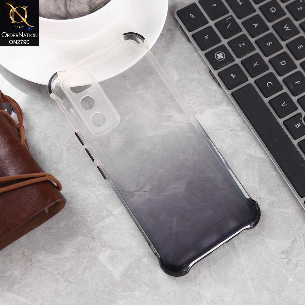 Vivo V20 SE Cover - Black -  3D Smile Cartoon Matte Shinny Case With Camera Protection Soft Border Case