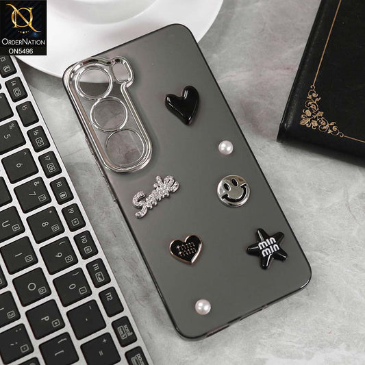 Vivo Y200 (2025) Cover - Black -  3D Smile Cartoon Matte Shinny Case With Camera Protection Soft Border Case