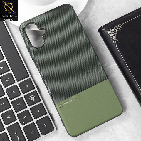 Samsung Galaxy A06  Cover - Green - New Premium  Leather Textured  Soft Borderd Case