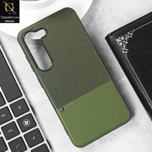 Samsung Galaxy S23 5G  Cover - Green - New Premium  Leather Textured  Soft Borderd Case
