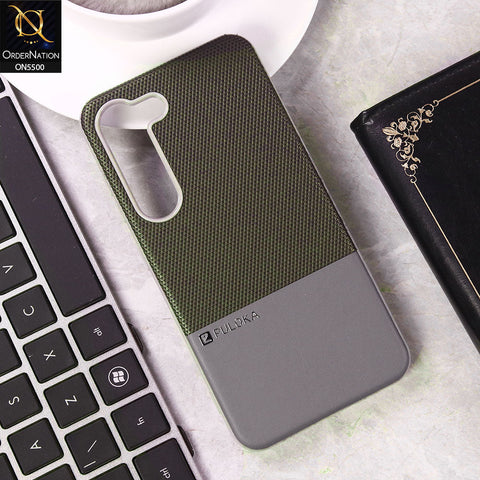 Samsung Galaxy S23 Plus 5G  Cover - Gray - New Premium  Leather Textured  Soft Borderd Case