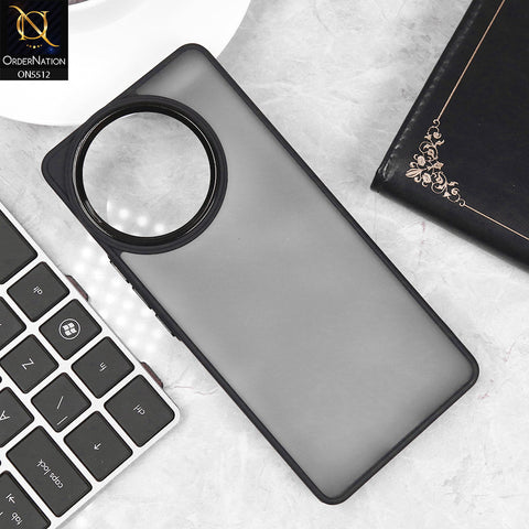 Vivo V30e Cover - Black - Trendy Color Translucent Shiny Camera Ring Soft Borders Protective Case