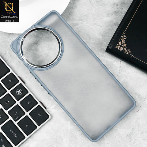 Vivo V30e Cover - Gray - Trendy Color Translucent Shiny Camera Ring Soft Borders Protective Case