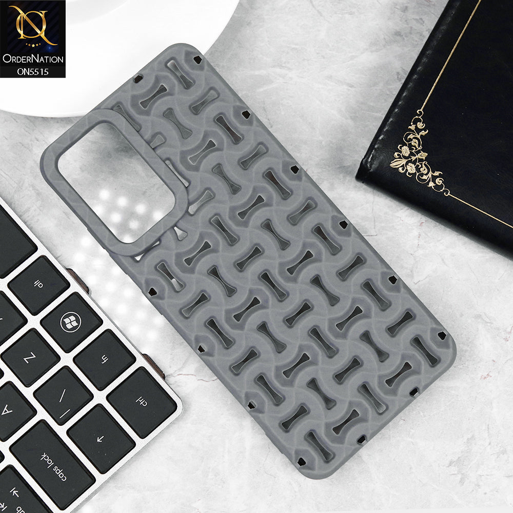 Samsung Galaxy A15 4G Cover - Gray - New Breathable Hollow Heat Dissipation Soft Protective Case