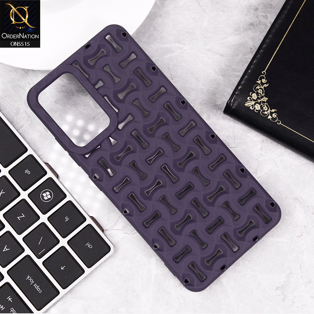 Samsung Galaxy A15 4G Cover - Purple - New Breathable Hollow Heat Dissipation Soft Protective Case
