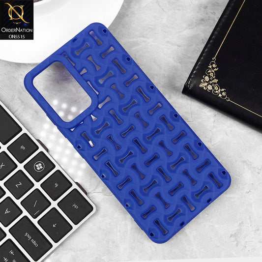 Samsung Galaxy A32 Cover - Blue - New Breathable Hollow Heat Dissipation Soft Protective Case
