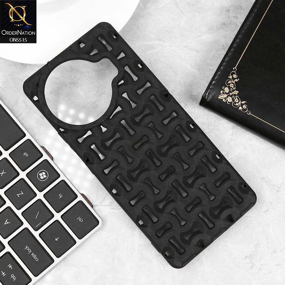 Tecno Spark 20 Pro Plus Cover - Black - New Breathable Hollow Heat Dissipation Soft Protective Case