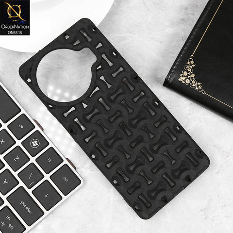 Tecno Spark 20 Pro Plus Cover - Black - New Breathable Hollow Heat Dissipation Soft Protective Case