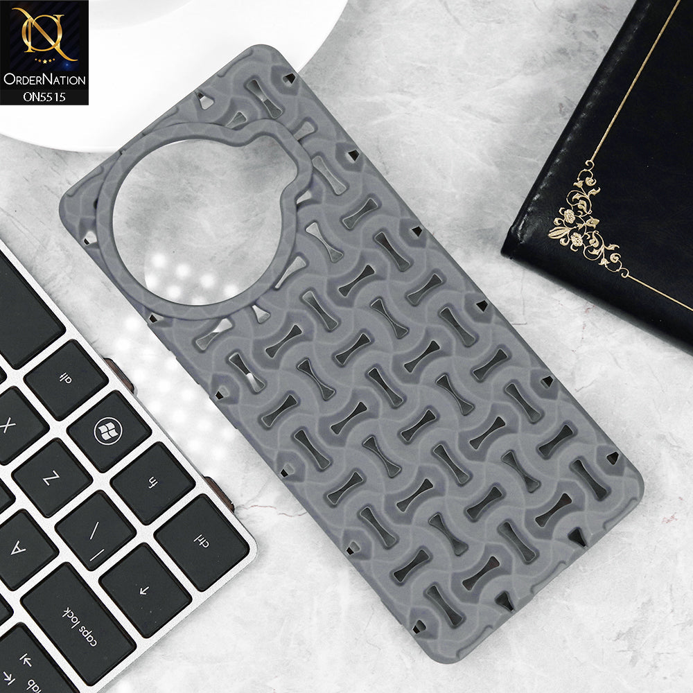 Tecno Spark 20 Pro Plus Cover - Gray - New Breathable Hollow Heat Dissipation Soft Protective Case