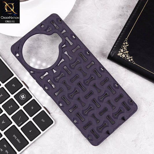 Tecno Spark 20 Pro Plus Cover - Purple - New Breathable Hollow Heat Dissipation Soft Protective Case