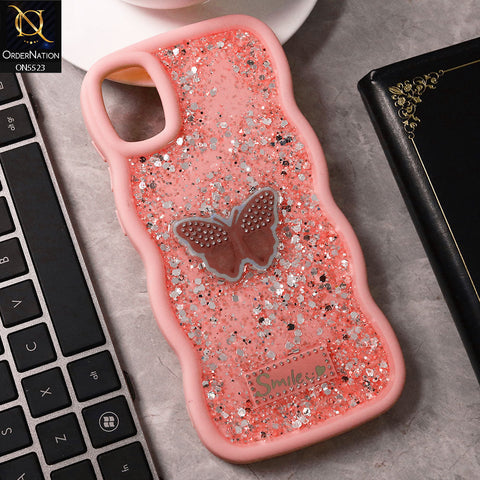 Samsung Galaxy A05 Cover - Pink - New Premium Smile Glitter Soft Case