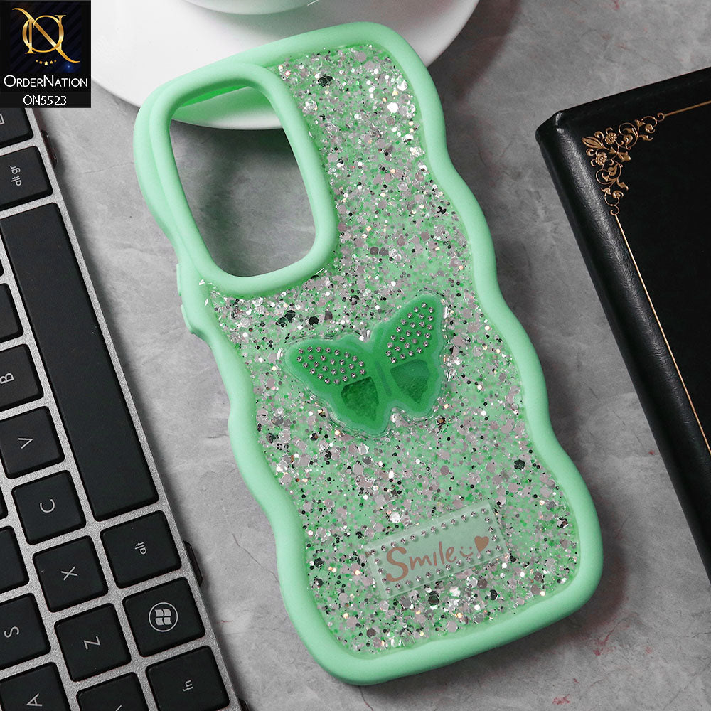 Vivo Y29s Cover - Sea Green - New Premium Smile Glitter Soft Case