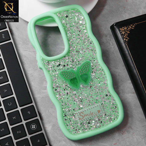 Vivo Y29s Cover - Sea Green - New Premium Smile Glitter Soft Case