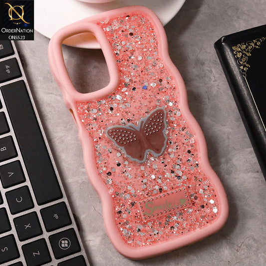 Samsung Galaxy A54 5G Cover - Pink - New Premium Smile Glitter Soft Case