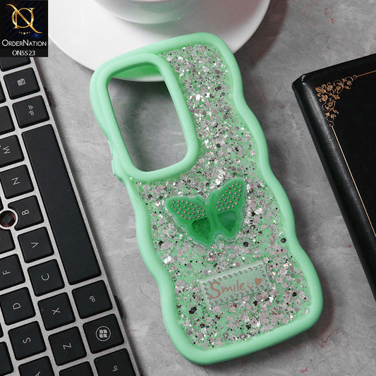 Vivo Y19s Pro Cover - Sea Green - New Premium Smile Glitter Soft Case