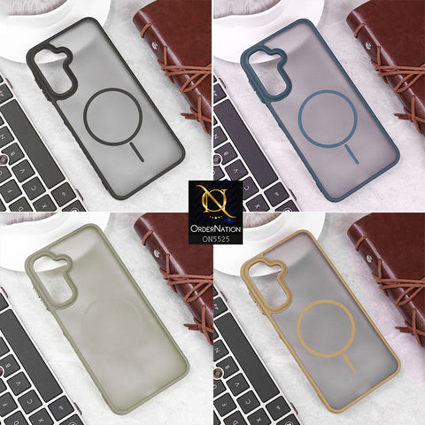 Samsung Galaxy A32 Cover - Gray - New Premium Semi Transparent Magsafe Style Print Case (Magsafe Dose Not Work)