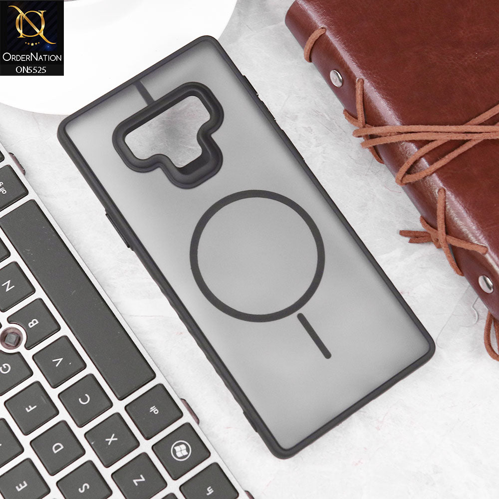 Samsung Galaxy Note 9 Cover - Black - New Premium Semi Transparent Magsafe Style Print Case (Magsafe Dose Not Work)