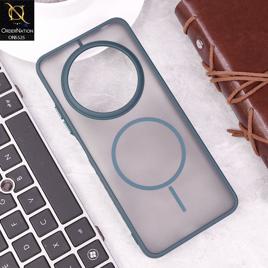 Xiaomi Redmi 14C Cover - Blue - New Premium Semi Transparent Magsafe Style Print Case (Magsafe Dose Not Work)