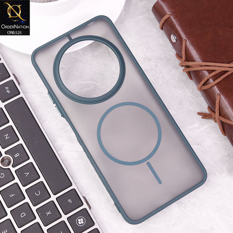 Xiaomi Redmi 14C Cover - Blue - New Premium Semi Transparent Magsafe Style Print Case (Magsafe Dose Not Work)