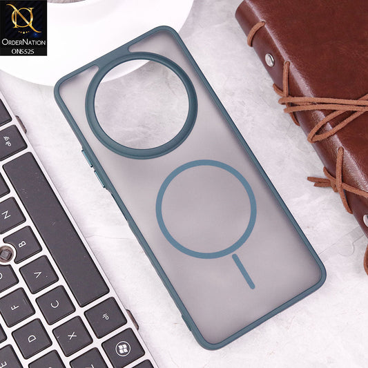 Xiaomi Redmi A3 Cover - Blue - New Premium Semi Transparent Magsafe Style Print Case (Magsafe Dose Not Work)
