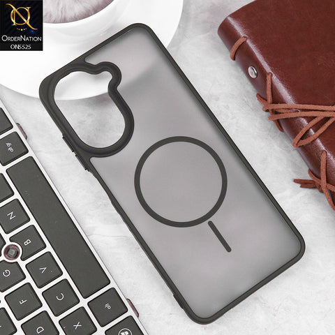 Xiaomi Redmi A5 4G Cover - Black - New Premium Semi Transparent Magsafe Style Print Case (Magsafe Dose Not Work)