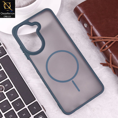 Xiaomi Redmi A5 4G Cover - Blue - New Premium Semi Transparent Magsafe Style Print Case (Magsafe Dose Not Work)